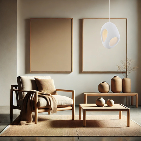 Luces Exclusivas lampa wisząca LED Lontiza E27 1x12W IP20 biała LE45332