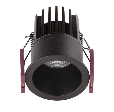 Luces Exclusivas łazienkowe oczko stropowe LED Turmero 7W 490lm 3000K czarne Ø5,6cm IP32 LE61339