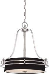 Elstead żyrandol / lampa wisząca Gotham 4xE27 srebrna QZ-GOTHAM-P