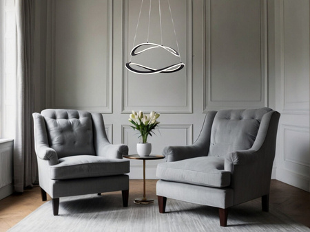 Luces Exclusivas lampa wisząca LED Jauja ściemnialna 87W 3141lm 3000K IP20 czarna LE44327