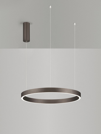 Luces Exclusivas lampa wisząca LED Bari ściemnialna Ø 60 cm 60W 2552lm 3000K IP20 brązowa LE44318