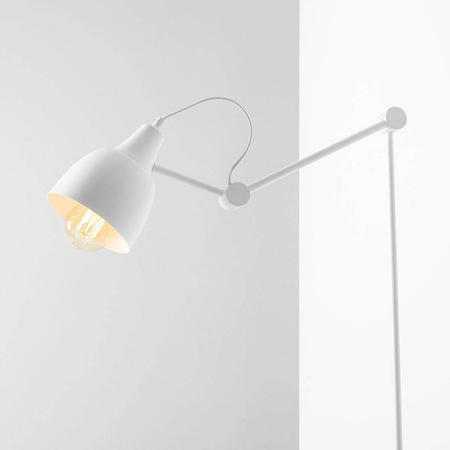 Aldex kinkiet Aida łamany E27 biały 814C