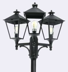 Norlys latarnia London 3xE27 275cm czarna IP54 483BL