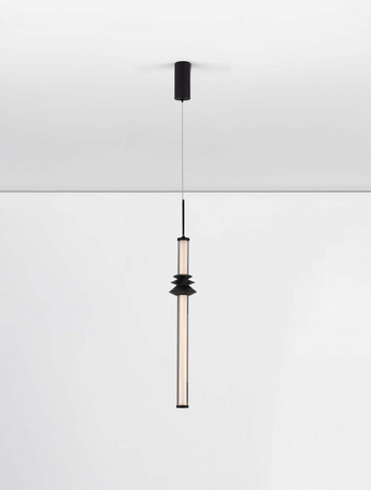 Luces Exclusivas lampa wisząca LED Urubicha ściemnialna Ø 8 cm 7W 465lm 3000K IP20 czarna LE44688