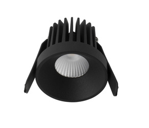 Luces Exclusivas łazienkowe oczko stropowe LED Tercero 9W 530lm 3000K czarne Ø6,2cm IP42 LE61328