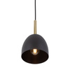 TK Lighting lampa wisząca Nord E27 czarno/drewniana 4870