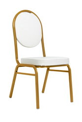 King Home Krzesło bankietowe / konferencyjne        HESTIA białe / złote KH1501100311