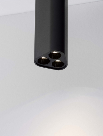 Luces Exclusivas lampa sufitowa LED Tachira 6W 454lm 3000K IP20 wys. klosza 15 cm czarna LE44910