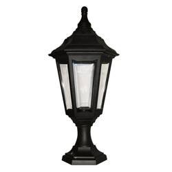 Elstead lampa stojąca zewnętrzna Kinsale E27 czarna 51cm IP44 KINSALE-PED-POR