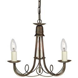 Elstead żyrandol / lampa wisząca Minster 3xE14 czarno/złota MN3-BLK-GOLD