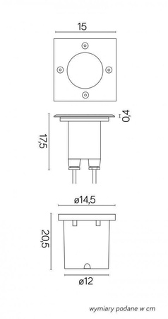 Su-ma oczko chodnikowe Mix GU10 regulowany kąt strumienia światła stalowe IP67 6725 D