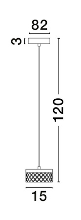 Luces Exclusivas lampa wisząca LED Mineros Ø 15 cm 6W 470lm 3000K IP20 złota LE44581