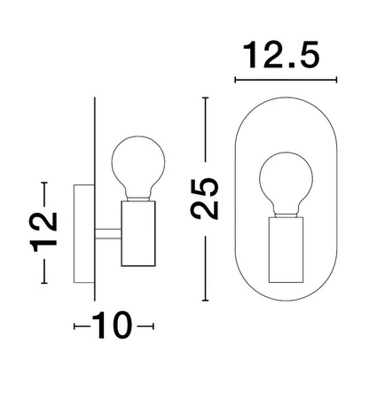 Luces Exclusivas kinkiet LED Bajio E27 1x12W IP20 złoty LE43383