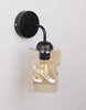 Candellux kinkiet Felis E27 czarno/bursztynowy 21-00163