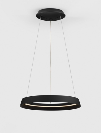 Luces Exclusivas lampa wisząca LED Batallas ściemnialna Ø 45 cm 38W 2564lm 2700-3000K IP20 czarna LE44786