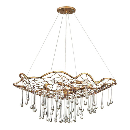 Quintiesse lampa wisząca Laguna 6xE14 złota QN-LAGUNA-6P