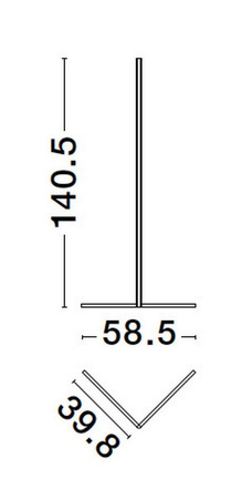Luces Exclusivas lampa podłogowa LED Zapopan 18W 1800lm 3000K czarna 140,5cm LE42879