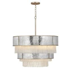 Quintiesse lampa wisząca Reverie 12xE14 złoto/szara QN-REVERIE-12P-CPG
