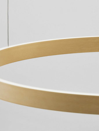 Luces Exclusivas lampa wisząca LED Bari ściemnialna Ø 80 cm 77W 3326lm 3000K IP20 złota LE43250