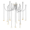 Quintiesse lampa wisząca Nula 12xE14  biało/złota QN-NULA-12P