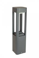 Su-ma lampa stojąca zewnętrzna Kwadrat GX53 popielata 50cm IP54 FKW-500