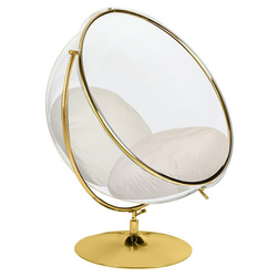 King Home Fotel BUBBLE STAND 2 GOLD VELVET poduszka beżowa JH200-2.56 GOLD