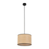TK Lighting lampa wisząca Liberia E27 czarno/naturalna 4730