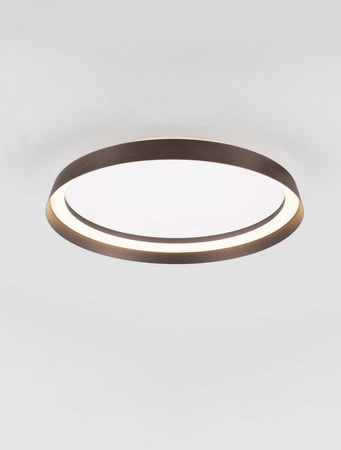 Luces Exclusivas lampa sufitowa LED Batallas ściemnialna Ø 45 cm 38W 2713lm 2700-4000K IP20 brązowa LE44652