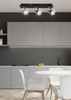 Candellux plafon (reflektorki) Markus 3xGU10 czarno/miedziany 93-35608-M