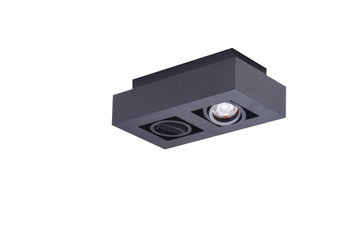 Azzardo plafon techniczny Nikea 2 2xGU10 czarny AZ4435