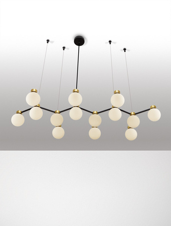 Luces Exclusivas lampa wisząca LED Caminos G9 14x5W IP20 czarno/złota LE44545