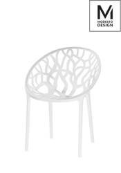 Modesto Design krzesło Koral białe polipropylen C1024.WHITE