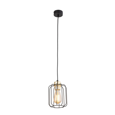 TK Lighting lampa wisząca Galaxy E27 czarno/złota 4714