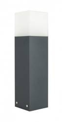 Su-ma lampa stojąca zewnętrzna Cube Max E27 popielata 40cm IP44 CB-MAX 400 DG
