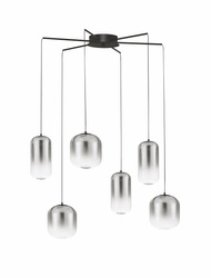 Luces Exclusivas lampa wisząca LED Anuco Ø 72 cm 25W 2792lm 3000K IP20 czarna LE44614