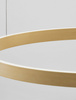 Luces Exclusivas lampa wisząca LED Bari ściemnialna Ø 80 cm 77W 3326lm 3000K IP20 złota LE43250