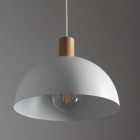 TK Lighting lampa wisząca Oslo E27 biała 4851