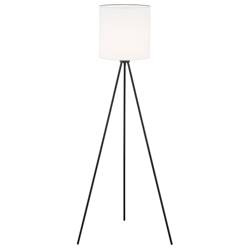 Argon lampa podłogowa Hilary E27 czarno/biała 143cm 4084