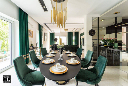 Maxlight lampa wisząca LED Organic I 33x1W + 4x3W 2200lm 3000K ściemnialna złota Ø62cm P0242D