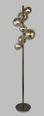 Aviano Lighting lampa podłogowa LED Sevilla G9 7x3W 2450lm 3000K żarówki w zestawie wys. 155 cm czarny chrom 3214-1010