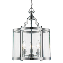 CosmoLight żyrandol / lampa wisząca New York 3xE14 chrom P03943CH