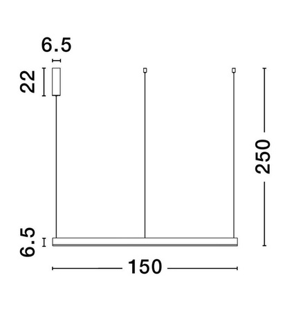 Luces Exclusivas lampa wisząca LED Jaca 80W 6864lm 3000K biała LE42769