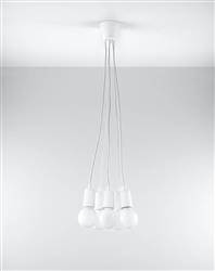 Sollux lampa wisząca Diego 5 5xE27 biała SL.0571