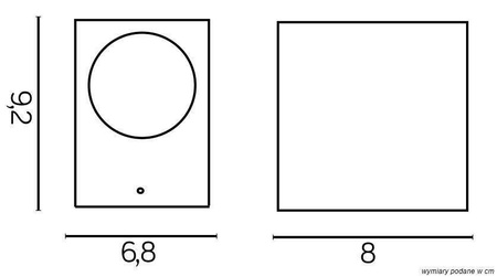 Su-ma kinkiet zewnętrzny Mini GU10 aluminium IP44 5001 BR