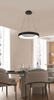 Azzardo lampa wisząca LED Santana 38 30W 1650lm 3000K czarno/biała AZ4999
