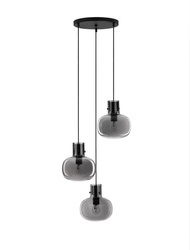 Luces Exclusivas lampa wisząca Padre 3xΕ27 czarna LE42631
