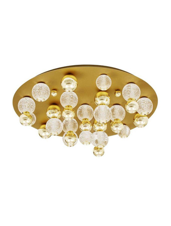 Luces Exclusivas plafon LED Ponce 86W 6946lm 3200K złoty Ø92cm LE42707