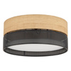 TK Lighting plafon Nicol 4xE27 czarno/drewniany 4800