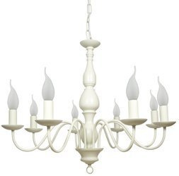 Candellux żyrandol / lampa wisząca Llagio 8xE14 biała 38-96510