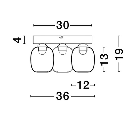 Luces Exclusivas lampa sufitowa LED Toay ściemnialna Ø 30 cm 16W 1469lm 3000K IP20 czarna LE44241